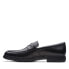 Фото #9 товара Clarks Un Tailor View 26146129 Mens Black Loafers & Slip Ons Penny Shoes