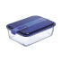 Фото #2 товара Герметичная коробочка для завтрака Luminarc Easy Box Синий Cтекло (6 штук) (1,97 l)