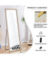 Фото #7 товара light oak solid wood frame full-length mirror, large floor standing mirror, dressing mirror, decorative mirror, suitable for bedrooms, living rooms, clothing stores 65"22.8"