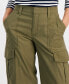 Women's Solid Modern Wide-Leg Cargo Pants