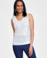 Women's V-Neck Sequin Tank Top, Created for Macy's