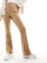 Фото #13 товара Vero Moda jersey flare trouser in beige