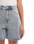 Urban Revivo denim jorts in light blue wash