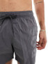 BOSS octopus swim short in medium grey