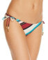 Фото #1 товара Vix 262628 Women's Full Bikini Bottom Swimwear Vintage Stripe Size Medium
