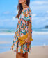 ფოტო #2 პროდუქტის Women's Soft Tropics Short Sleeve Mini Beach Dress