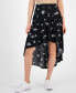 ფოტო #1 პროდუქტის Juniors' Tiered High-Low Hem Skirt