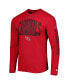 Фото #3 товара Men's Cardinal Arizona Cardinals Combine Authentic Home Stadium Long Sleeve T-shirt
