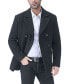 Men Hugh Wool Blend Pea Coat Черный, 2XLT - фото #3