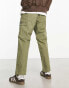 Napapijri Manabi zip off convertible cargo trousers in khaki