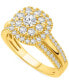 ფოტო #1 პროდუქტის Diamond Halo Cluster Engagement Ring (1 ct. t.w.) in 14k Gold