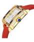 ფოტო #3 პროდუქტის GV2 Women's Bari Tortoise Red Leather Swiss Quartz Strap Watch 34 mm