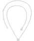 ფოტო #3 პროდუქტის Lab-Grown Opal Square Cut Solitaire 18" Pendant Necklace (5/8 ct. t.w.)