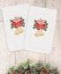 Фото #1 товара Полотенце ручное Linum Home Рождественские колокольчики из 100% турецкого хлопка