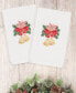 Christmas Bells 100% Turkish Cotton 2-Pc. Hand Towel Set