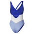 Фото #4 товара Puma One Piece Mixed Media Swimsuit Womens Blue Casual Athletic 85925402
