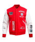 Men's Red Are You Afraid of the Dark? Scare Squad Monster Full-Zip Varsity Jacket