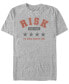 Фото #1 товара Men's Collegiate Risk Short Sleeve Crew T-shirt