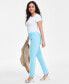 Фото #2 товара Mid-Rise Petite Tummy-Control Skinny Pants, Petite & Petite Short, Created for Macy's