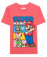 ფოტო #3 პროდუქტის Toddler and Little Boys Super Mario Short Sleeve T-shirt and Shorts, 2 Pc Set