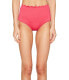 Фото #1 товара Kate Spade 166955 Womens Solid High Waist Bikini Bottom Swimwear Pink Size Small