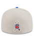 ფოტო #3 პროდუქტის Men's Stone, Royal Los Angeles Rams 2023 Salute To Service 59FIFTY Fitted Hat