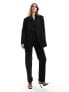 ASOS DESIGN tulip hem suit blazer in pinstripe