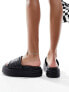 Public Desire Mylo flatform slider in black