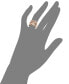 Фото #2 товара Pave Rose by EFFY® Diamond Diamond Leaf and Flower Ring (9/10 ct. t.w.) in 14k Rose Gold