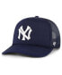 Фото #1 товара Men's Navy New York Yankees Foam Logo Trucker Snapback Hat