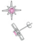 Cubic Zirconia Celestial Star Stud Earrings in Sterling Silver, Created for Macy's