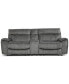 Фото #1 товара Hutchenson 3-Pc. Fabric Sectional with 2 Power Recliners, Power Headrests and Console