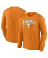 Фото #1 товара Men's Tennessee Orange Tennessee Volunteers Campus Long Sleeve T-shirt