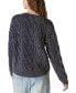 Фото #2 товара Women's Cable-Knit Crewneck Sweater