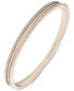 ფოტო #1 პროდუქტის Pavé Crystal Double-Row Bangle Bracelet