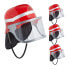 Фото #2 товара Детский спорт Relaxdays 4er Set Feuerwehrhelm для детей в красном