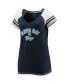 Women's Navy Tampa Bay Rays Curvy Colorblock Tri-Blend Raglan V-Neck T-Shirt