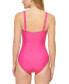 Фото #2 товара Calvin Klein 300815 Women's Starburst One-Piece Rose Swimsuit Size 8