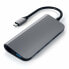 Фото #3 товара Satechi ST-TCMM8PAM - USB 3.2 Gen 1 (3.1 Gen 1) Type-C - 49 W - Grey - MicroSD (TransFlash) - MicroSDHC - MicroSDXC - SD - USB 3.2 Gen 1 (3.1 Gen 1) Type-A - Windows 10 - Windows 8 - Windows 8.1