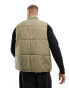 Фото #4 товара Only & Sons funnel neck gilet in stone