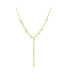 ფოტო #1 პროდუქტის 14K Gold Plated "Y" Neck Drop Necklace