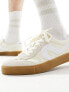 Levi's Sneak trainer in cream suede mix with gum sole