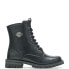 Фото #2 товара Harley-Davidson Walsen 5" Lace D87254 Womens Black Leather Motorcycle Boots