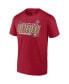 Men's Scarlet San Francisco 49ers 2022 NFC West Division Champions Divide and Conquer T-shirt