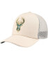 Фото #1 товара Men's Cream Milwaukee Bucks Trucker Adjustable Hat