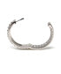 ფოტო #2 პროდუქტის Suzy Levian Sterling Silver Cubic Zirconia Framed Hoop Earrings