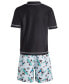 ფოტო #2 პროდუქტის Toddler Boys Rash Guard and Swim Trunks, 2 Piece Set