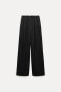 SATIN TROUSERS WITH ELASTICATED WAISTBAND