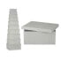 Set of Stackable Organising Boxes Dark grey Cardboard (2 Units)