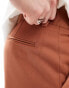 ASOS DESIGN smart straight leg trousers muted rust